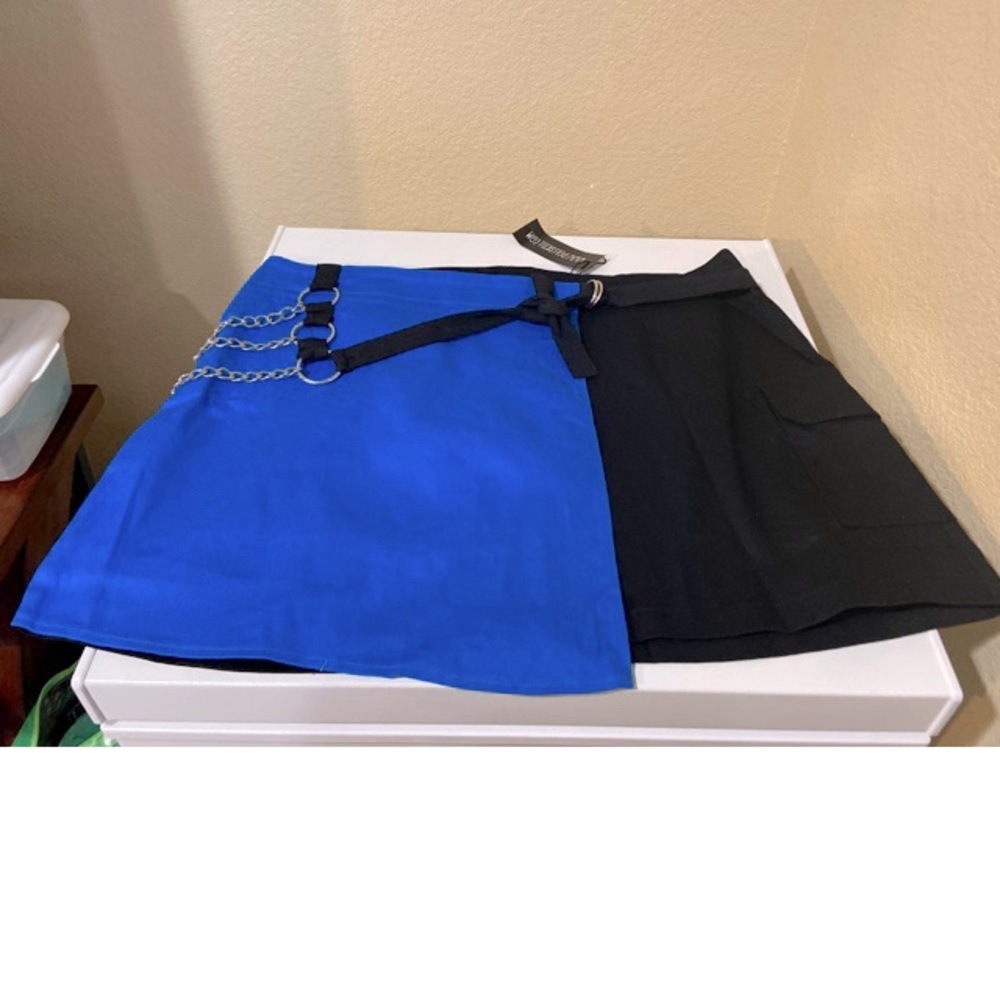 Dolls Kill Color Block Mini Skirt- Size 1X
